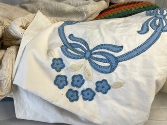 Large Lot Of Bed Linens