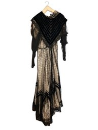 Victorian Black Lace Dress