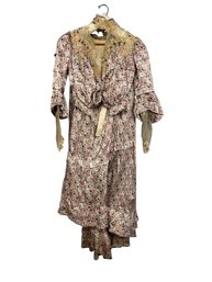 Two Piece Antique Spider Pattern Dress