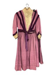 Two Piece Antique Mauve Bodice And Skirt Set
