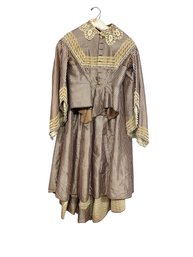 Two Piece Antique Striped Outfit