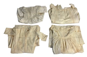 4 Antique Childs Christening Gowns One Has Museum Name Tag