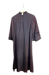 Long Purple Robe Or Coat With Mandarin Collar Approx. 47 In