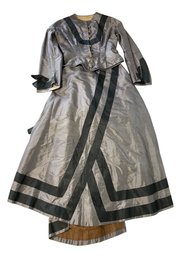 Two Piece Antique Silver Dress