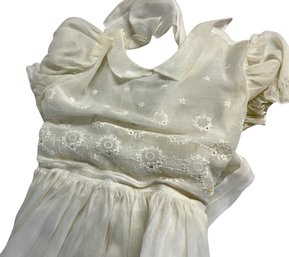 Child's First Communion Dress And Veil