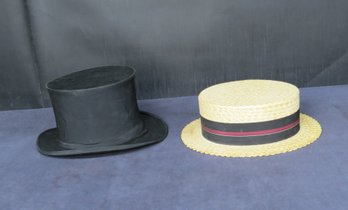 Top Hat And Straw Hat