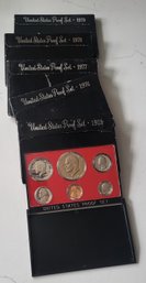 U.S. PROOF SET--COLLECTION OF 5 SETS-1975-1976-1977-1978-1979
