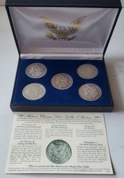HISTORIC U.S. MORGAN SILVER DOLLAR COLLECTION--RARE CARSON CITY 1890--1887 O--1878--1921--1921 D