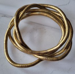 VINTAGE GOLDTONE FLEXIBLE BRACELET-