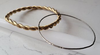 VINTAGE BANGLE BRACELETS--COLLECTION OF 2