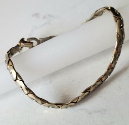 VINTAGE SIGNED 'CHR DIOR' GOLDTONE BRACELET--7'L