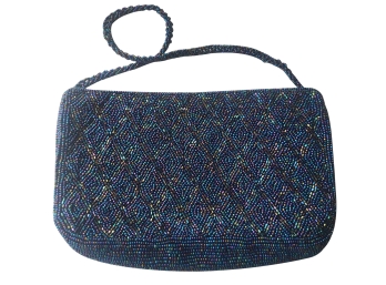 VINTAGE MULTICOLOR BEADED PURSE