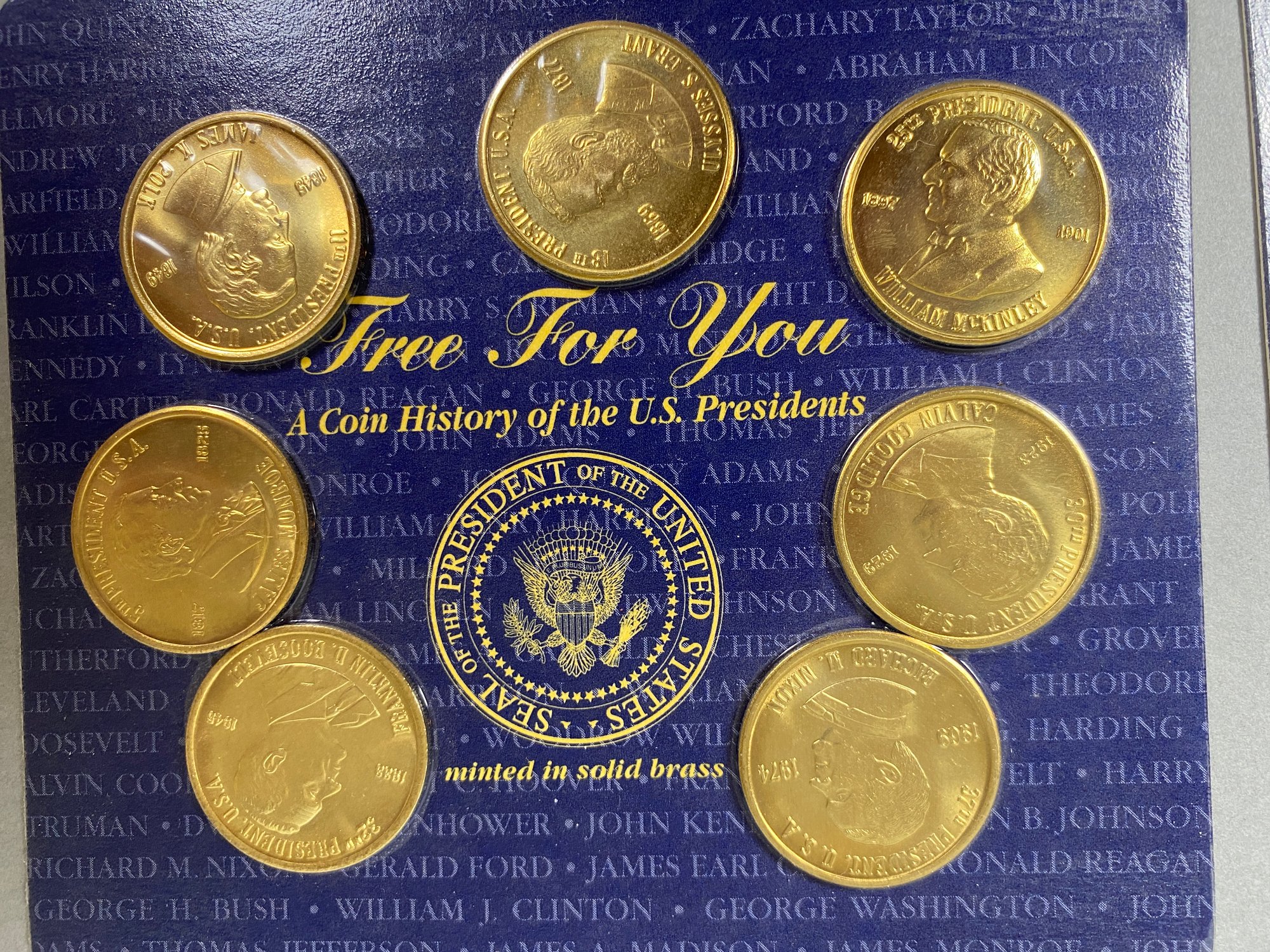 Three Sets Of Reader's Digest Coin History Of The US Presidents Minted ...