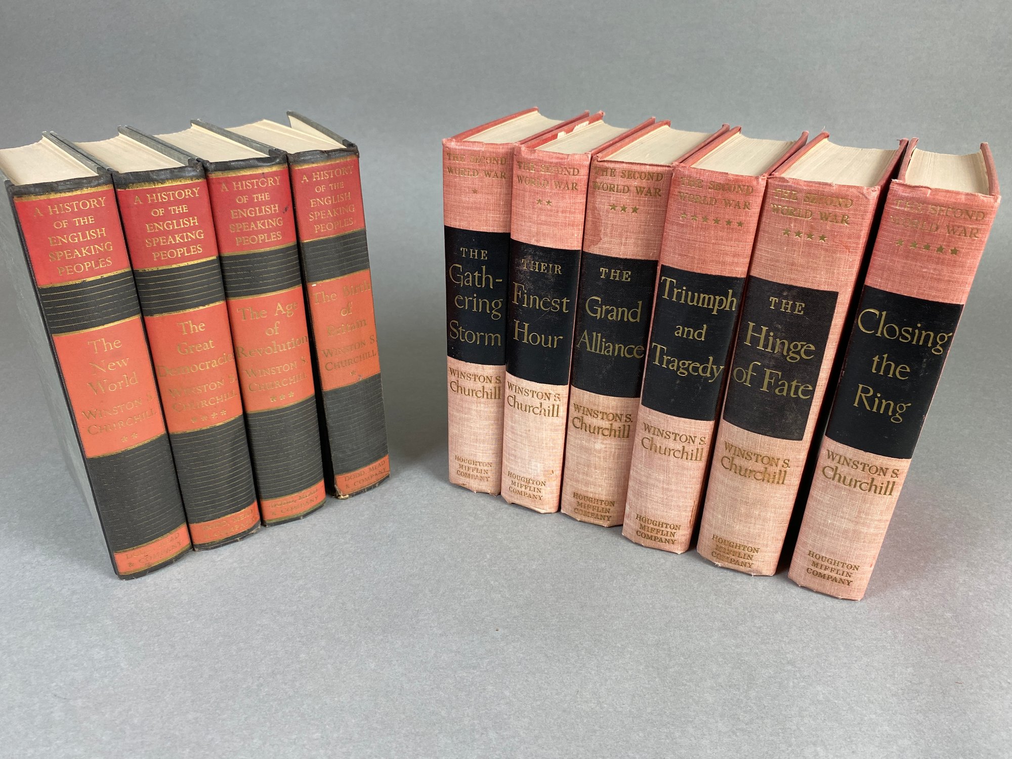 Curated visual reference: Vintage Book Collections For Sale Reference: Vintage Book Collection Of Famous Works By Winston Churchill 6804