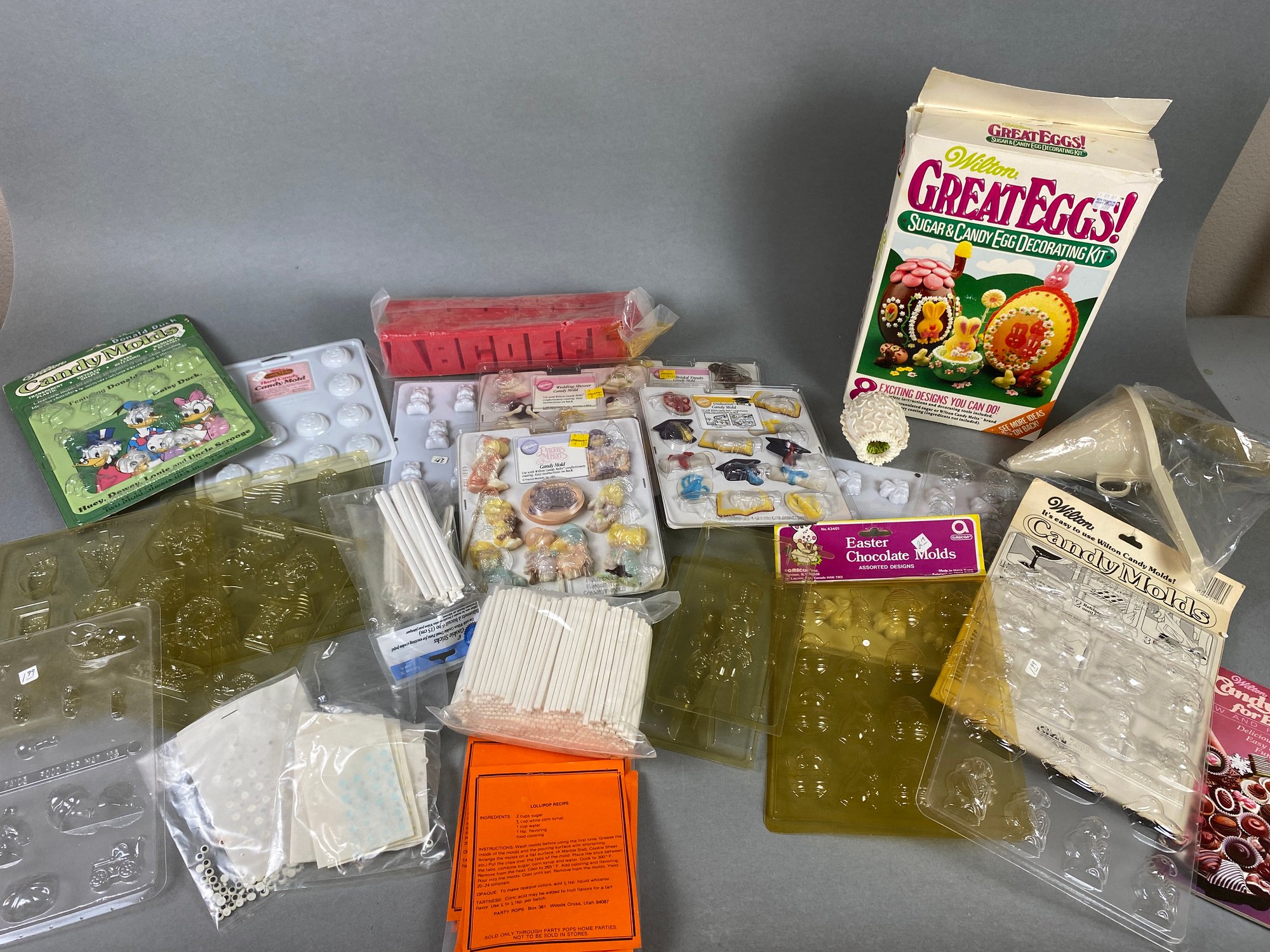 Candy Making Supplies Including Molds, Candy Sticks, Sugar Eyes ...