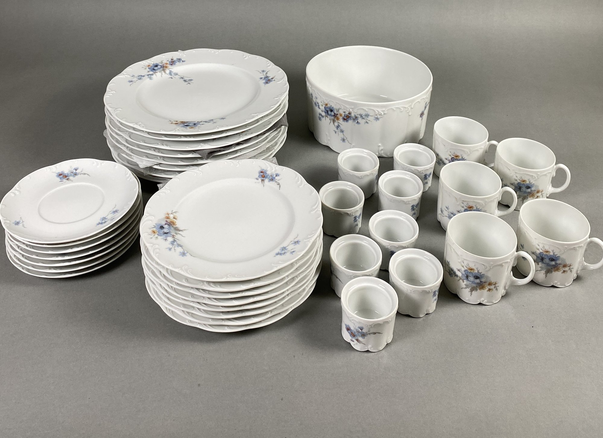 Set Of Rosenthal China Or Porcelain In The Belvedere Pattern, Featuring ...