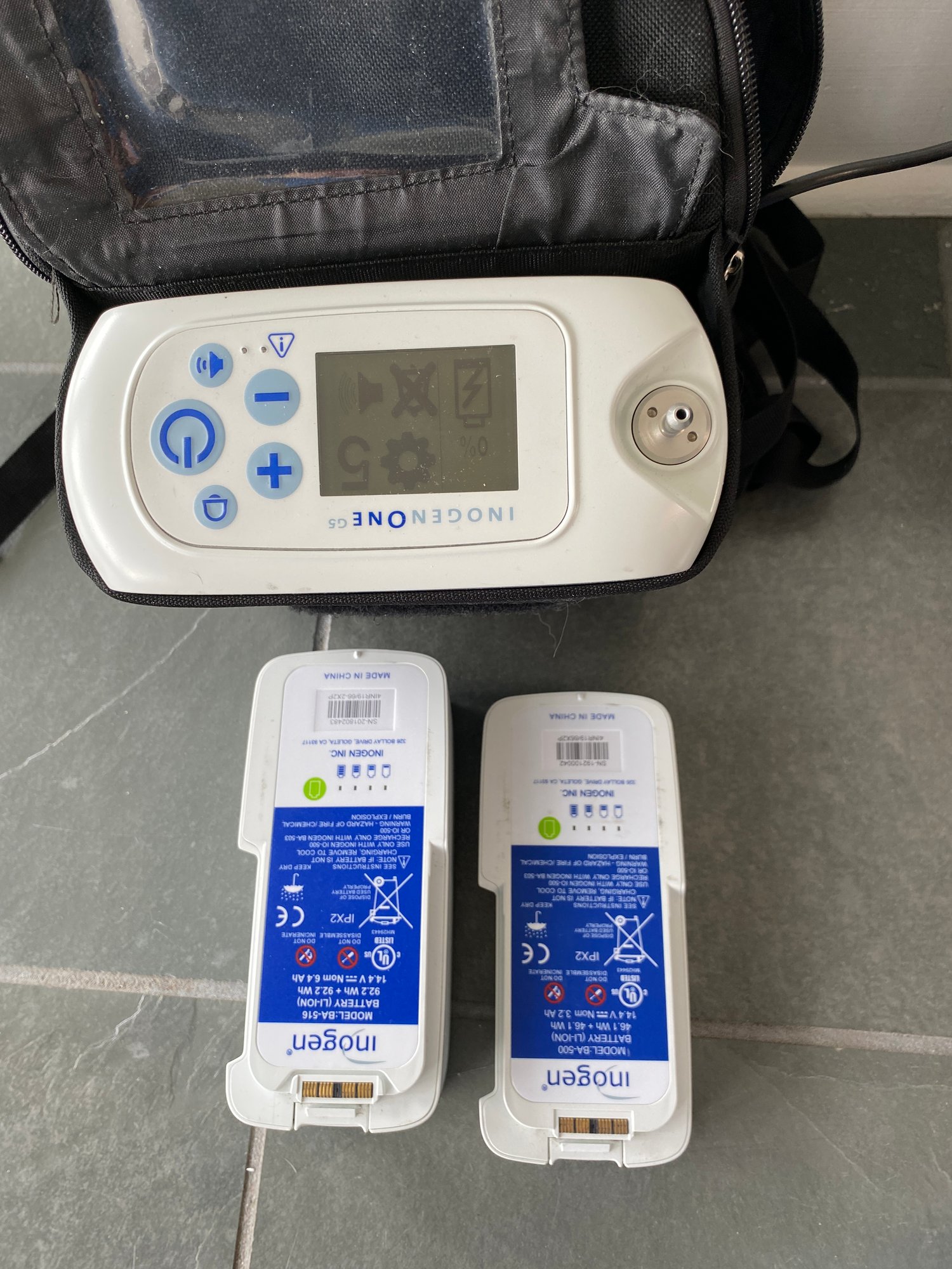 Working Inogen One G5 Portable Oxygen Concentrator Model 10-500 With ...