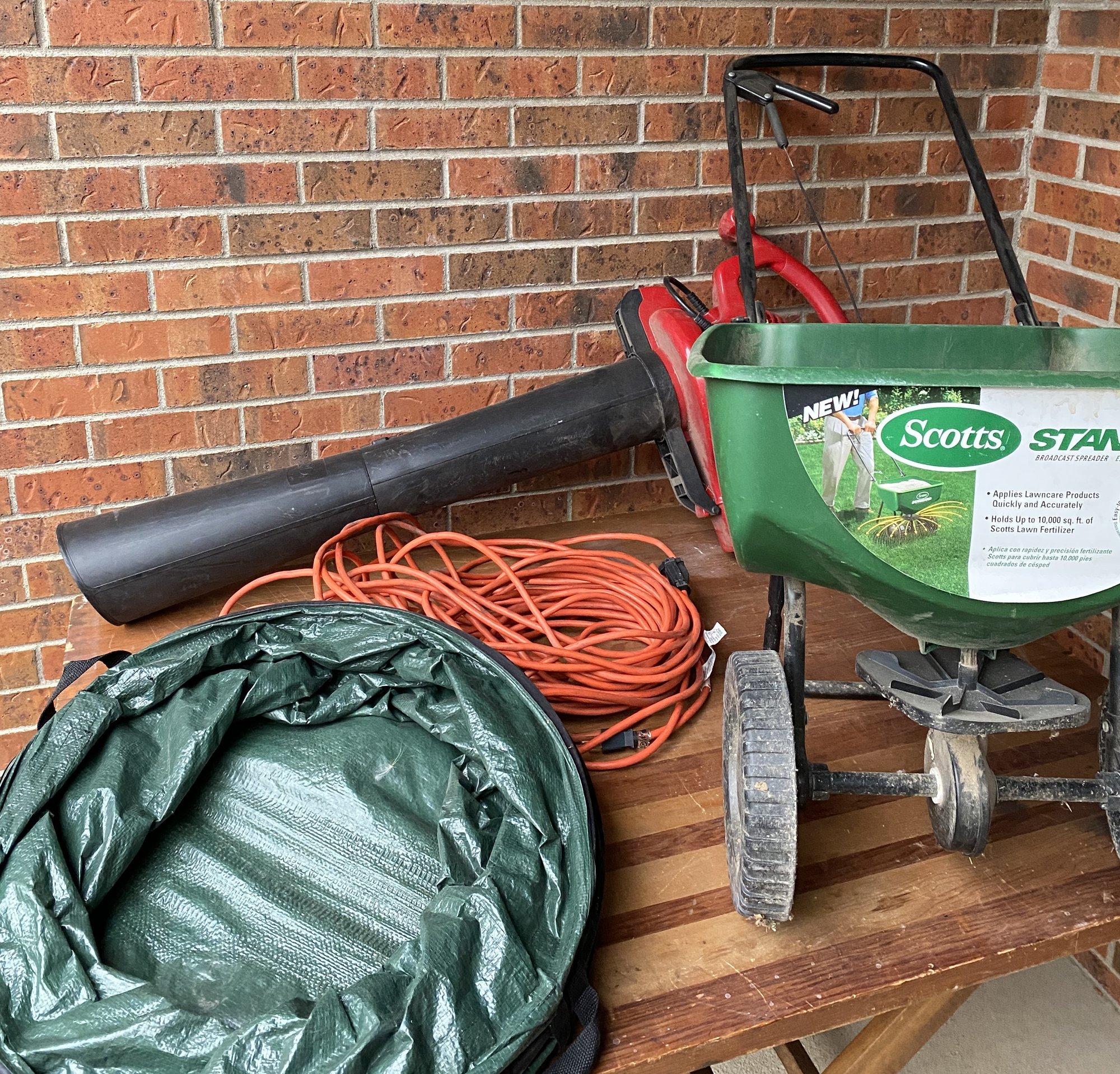 Miscellaneous Yard Landscaping Tools Including A Leaf Blower With ...