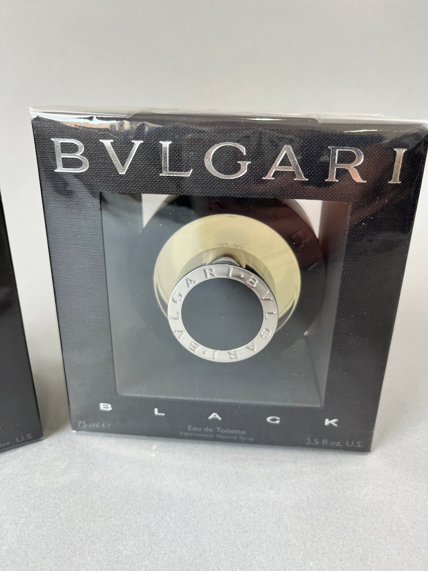 Two Bottles Of New In The Box Discontinued Bvlgari Black Perfume