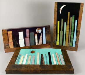 Three Pieces Of Limited Edition Art Made Of Copper & Other Metals