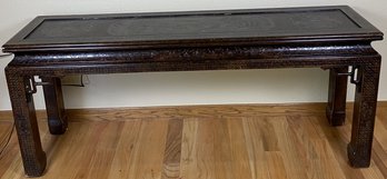 Vintage Asian Style Lacquered John Widdicomb Table