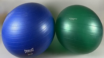 Pair Of 65 CM Exercise Or Fitness Balls