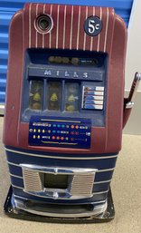 Vintage Mills Nickel Or Five Cent Slot Machine