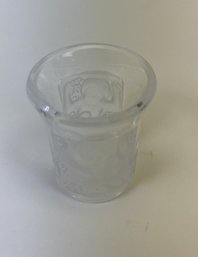 Signed Lalique Crystal Glass Enfants Shot Glass