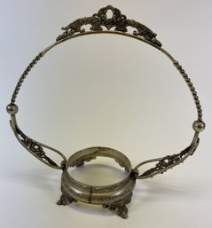 Fabulous Fenton Silverplate Stand Or Frame For A Bride's Basket