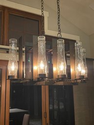 Spectacular Rustic Or Industrial Style Chandelier By Hubbardton Forge From The New Town Collection