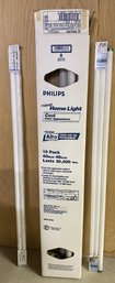 Philips Replacement Flourescent Light Bulbs Including Five T8 Bulbs & Five 40 Watt, 48 Inch Bulbs
