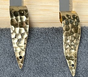 Vintage 14K Gold Earrings That Are Missing The Post, Weighs 1.01 Grams
