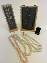Totally 80s Vintage Beaded Necklaces & One Bracelet