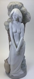 Stunning Lladro Nude Figurine Titled Youthful Beauty Number 742 And Signed, Huerto & Ruiz
