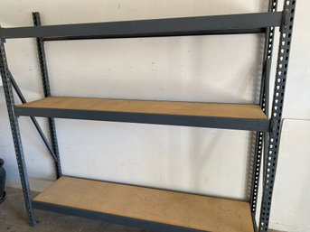 Large Metal Garage, Shop Shelving Unit, Metal Frame With Wood Shelves