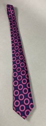 Vintage, Never Worn Turnbill & Asser Of London Handmade Silk Tie, Prince Of Wales Shirtmaker