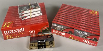At Least 50 Maxell Blank Cassette Tapes
