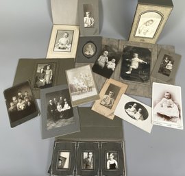 Antique Black & White Photographs Or Portraits Of Children & Families
