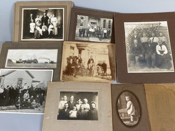Antique Black & White Photographs Or Portraits Of Families & Farming