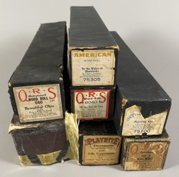 Vintage Player Piano Rolls Including By American, PlayRite & QRS