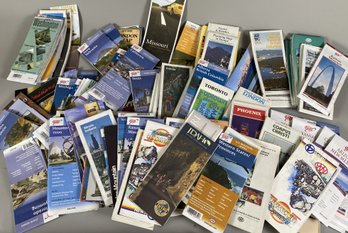 Large Assortment Of Travel Road Maps Including Many States & Some Foreign Travel Maps By AAA