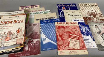 Many Pieces Of Vintage Sheet Music Including Songs By Frank Sinatra, Bing Crosby & More