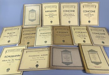 Fourteen Volumes Of Vintage Schirmer's Library Of Musical Classics