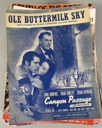 Many Pieces Of Vintage Sheet Music Including Songs By Glenn Miller, Bing Crosby & Many More