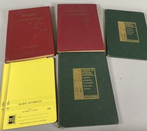 Two Volumes From The Library Of Musical Classics & Edition Peters Featuring Mozart & Beethoven