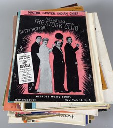 Many Pieces Of Vintage Sheet Music Including Music By Irving Berlin, George Gershwin & Many More