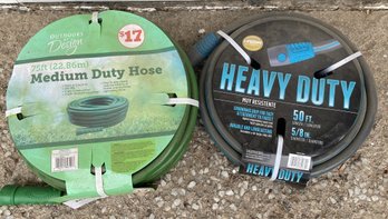 Medium & Heavy Duty Unused Garden Or Yard Hoses