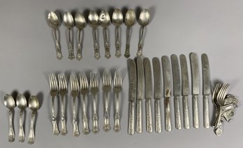 Antique Or Vintage AS Company & Rogers Nickel Silver Flatware