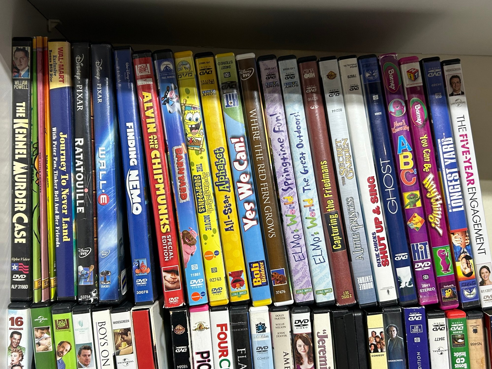 Large Collection Of Various Genre DVDs, VHS Tapes & Player #31247 ...