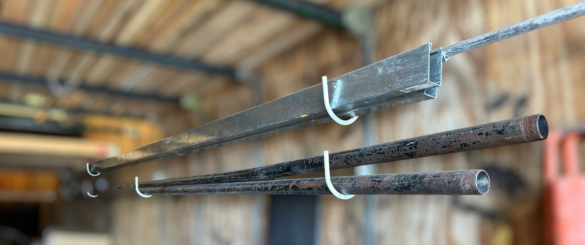 20 Foot Aluminum Rods And 20 Foot 2in Steel Threaded Pipes #12739 ...
